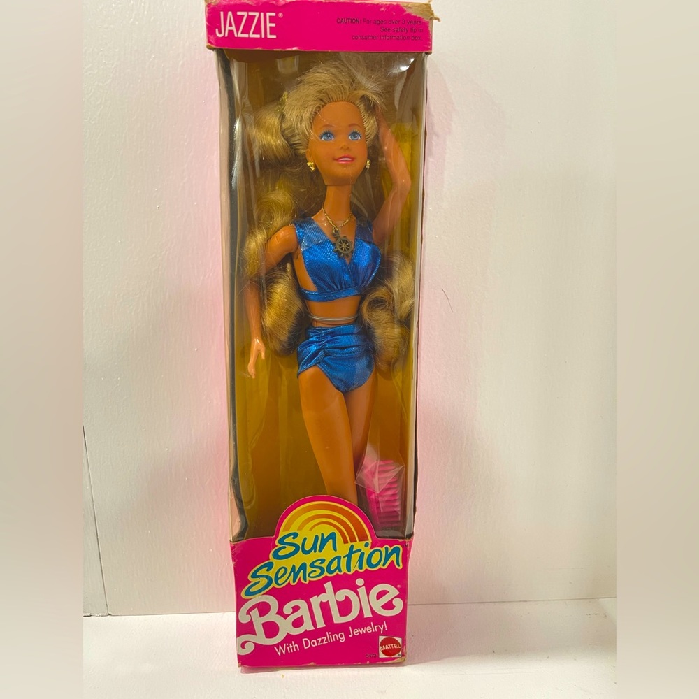 Vintage 1991 Sun Sensation Jazzie Barbie Doll Unopened Original Box